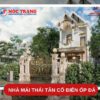 nhà mái Thái tân cổ điển ốp đá
