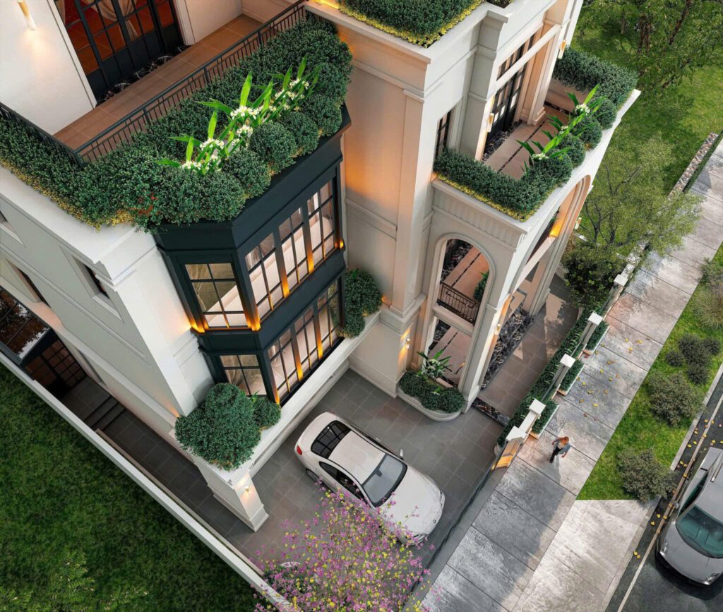 Biệt thự xanh 4 tầng tại Lạch Tray Hải Phòng