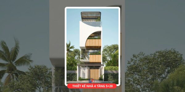 Mẫu thiết kế nhà 4 tầng