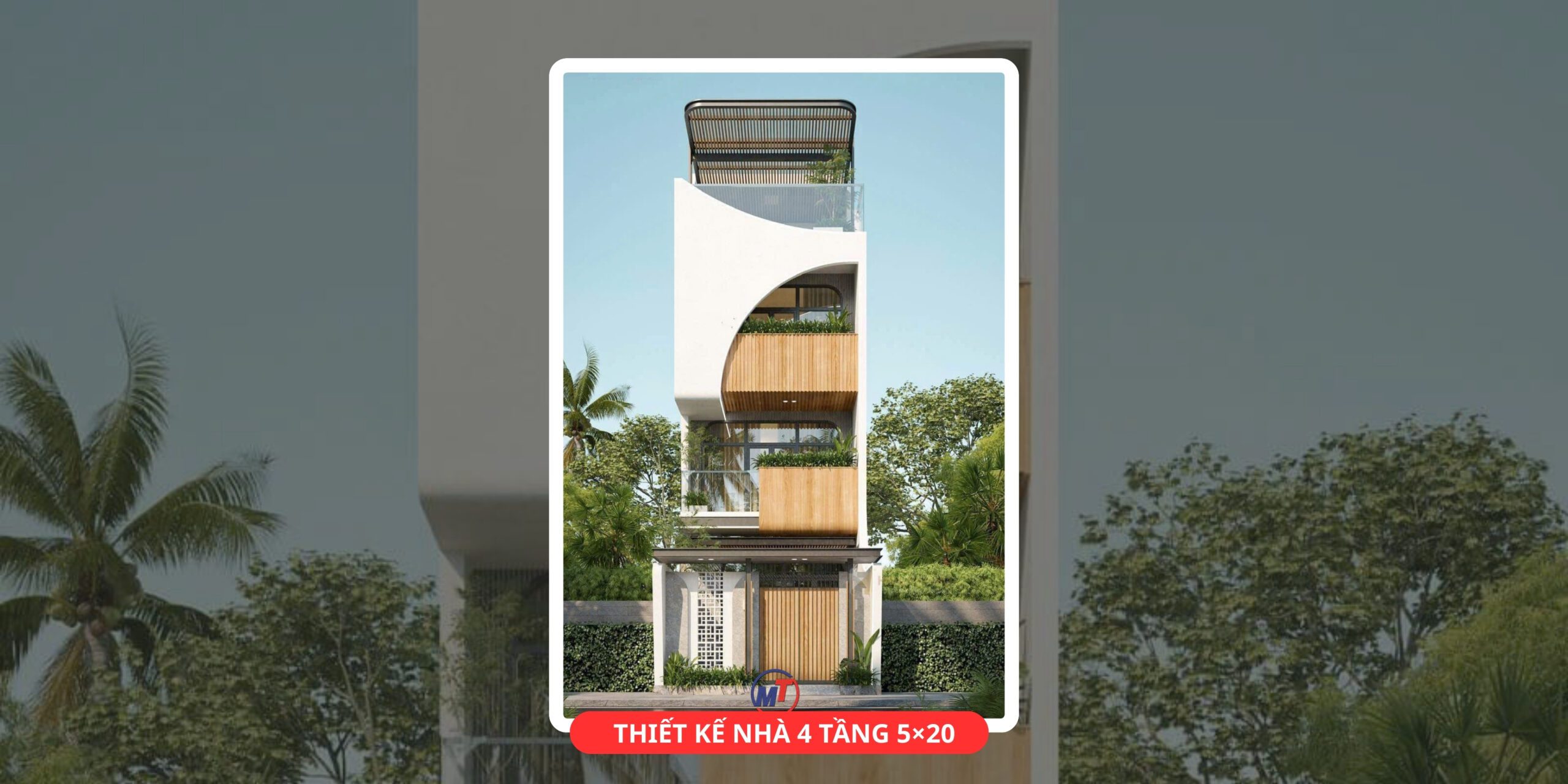 Mẫu thiết kế nhà 4 tầng