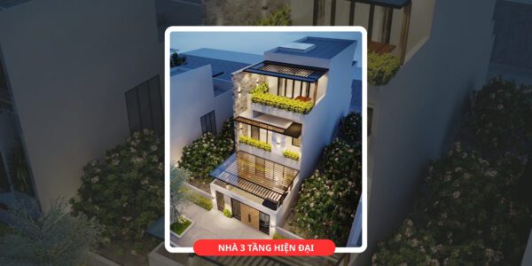 nhà 3 tầng hiện đại
