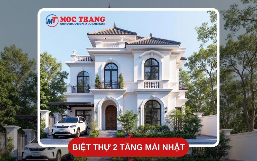 Biệt thư 2 tầng mái Nhật