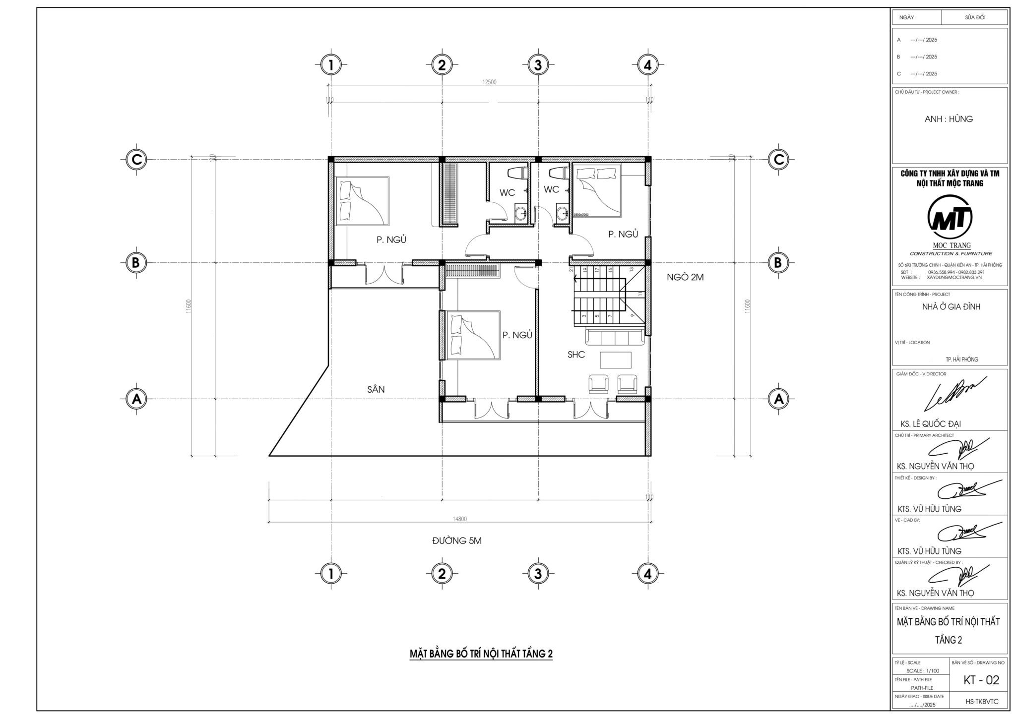 biệt thự 2 tầng mái nhật