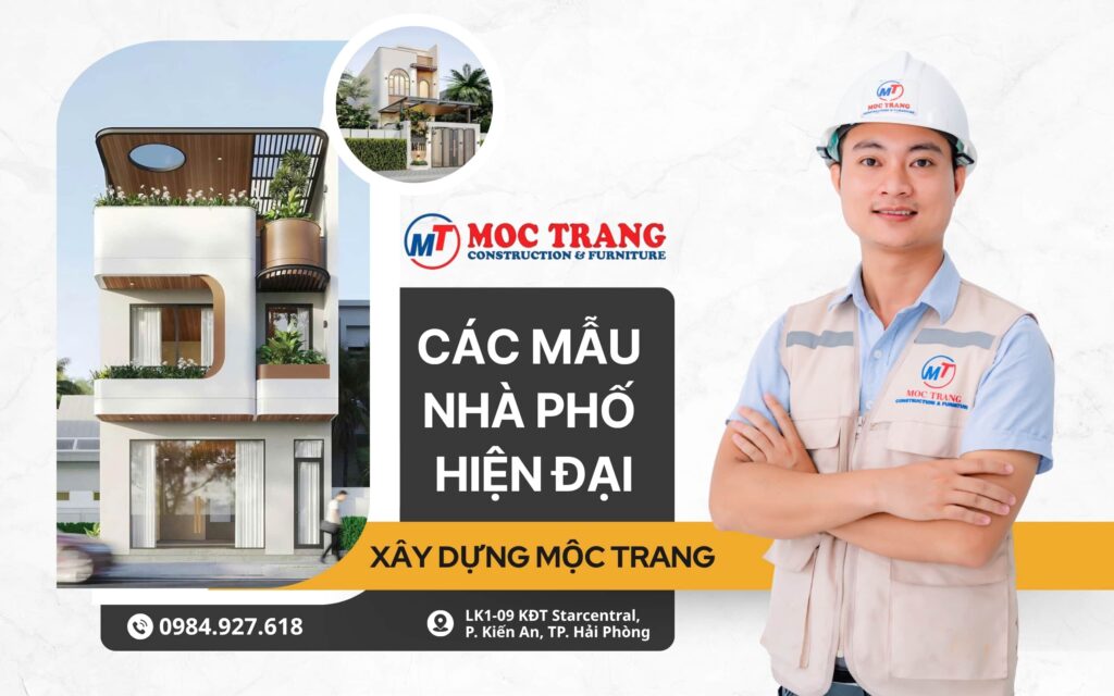 các mẫu nhà phố hiện đại