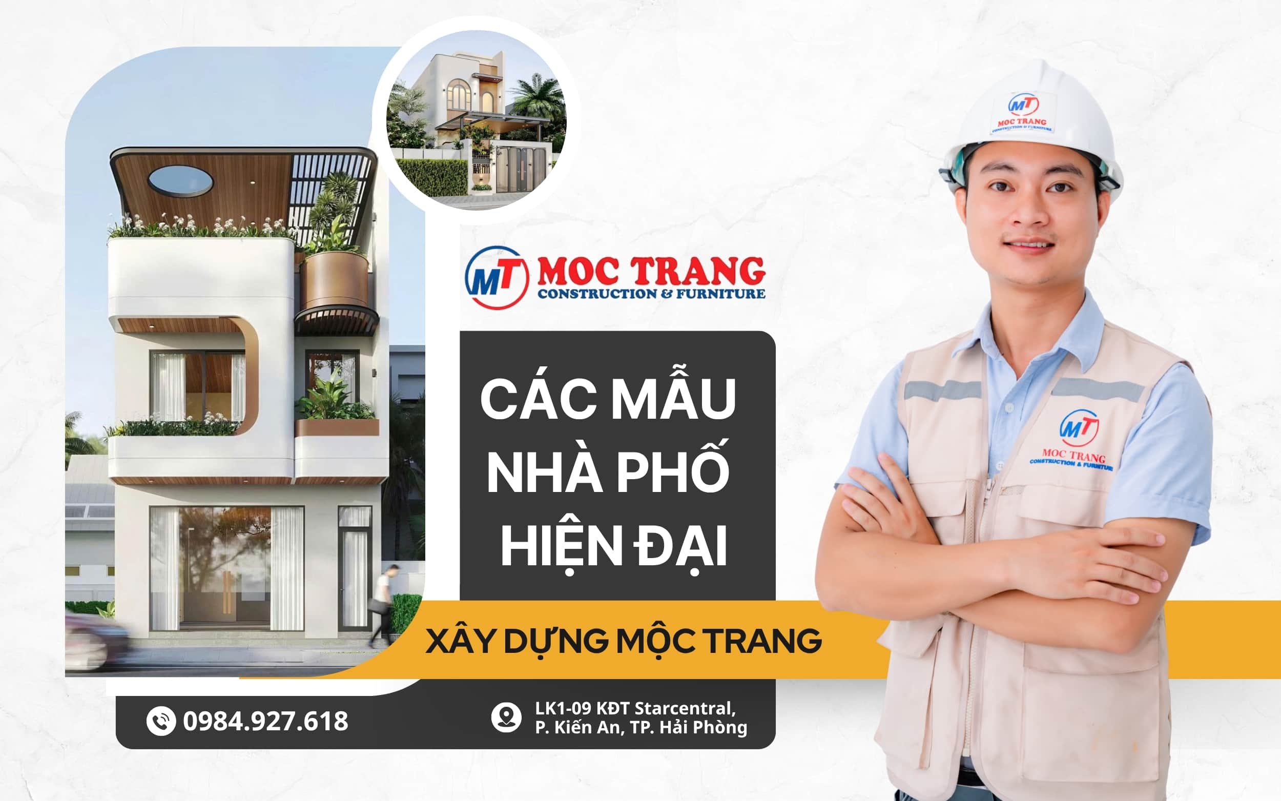 các mẫu nhà phố hiện đại