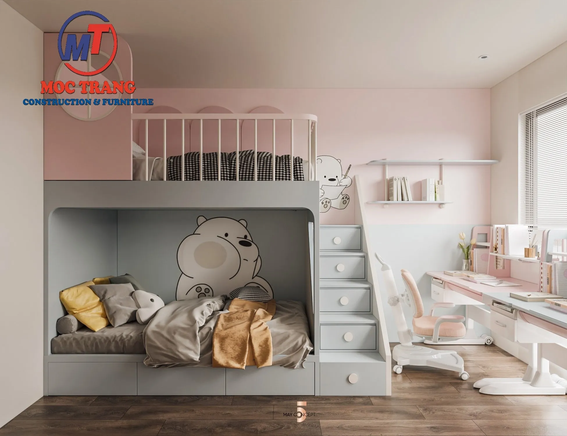 Thiết kế phòng ngủ thông minh chung cư Hải Phòng