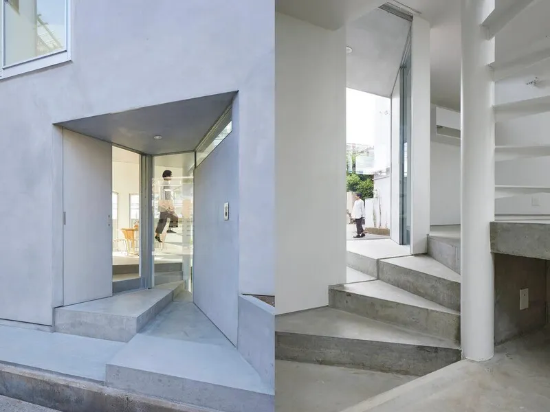 Mẫu thiết kế nhà nhỏ 40m2 đẹp lệch tầng