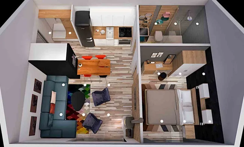 Mẫu thiết kế nhà nhỏ 40m2 đẹp 1 tầng