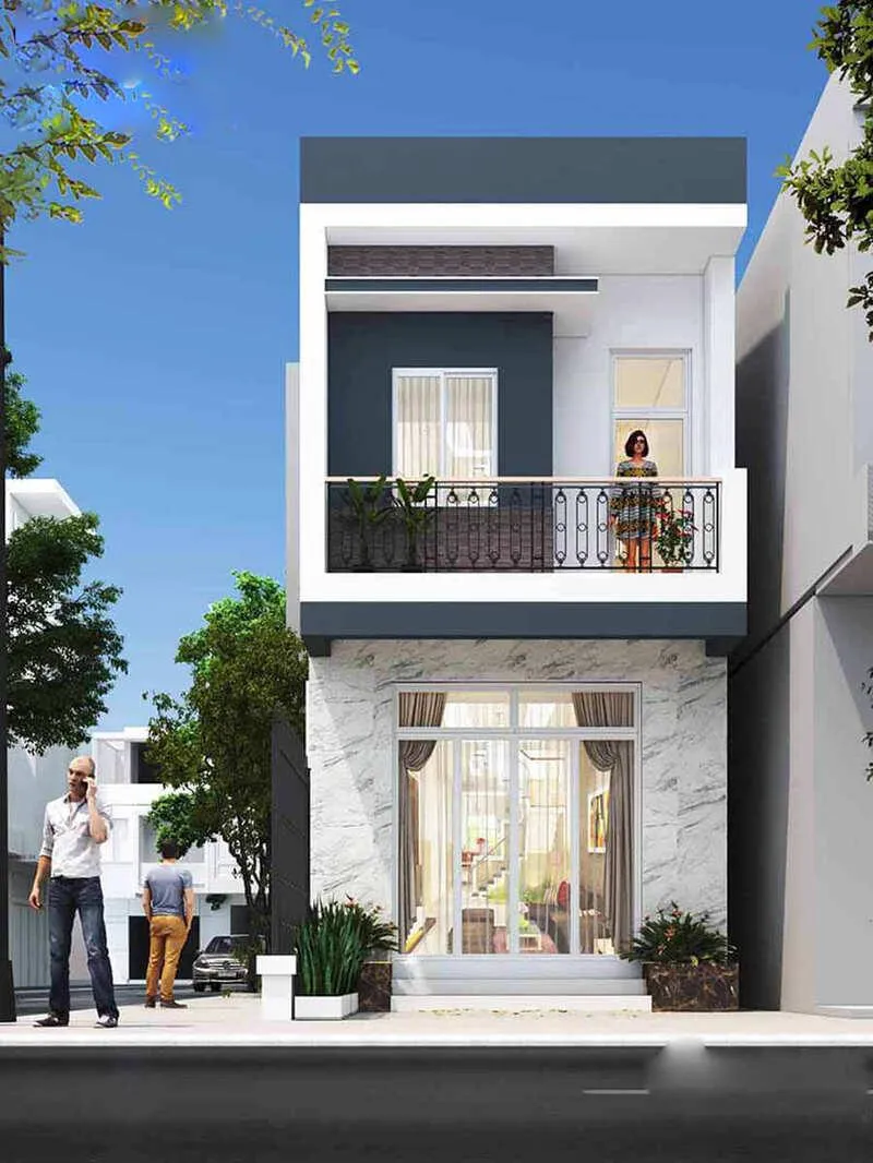 Mẫu nhà nhỏ đẹp 40m2 2 tầng