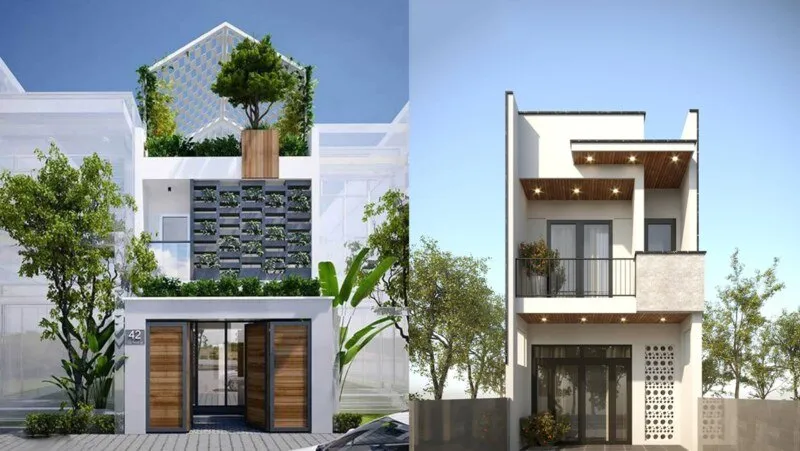 Mẫu nhà nhỏ đẹp 40m2 2 tầng