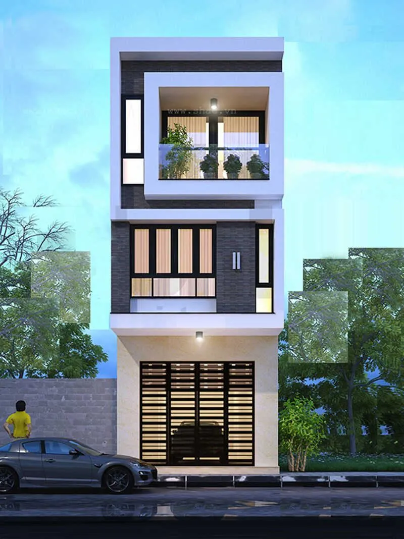 Mẫu nhà đẹp diện tích nhỏ 40m2 3 tầng