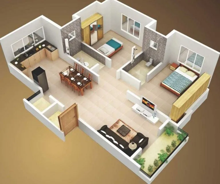 Mẫu thiết kế nhà nhỏ 40m2 1 tầng