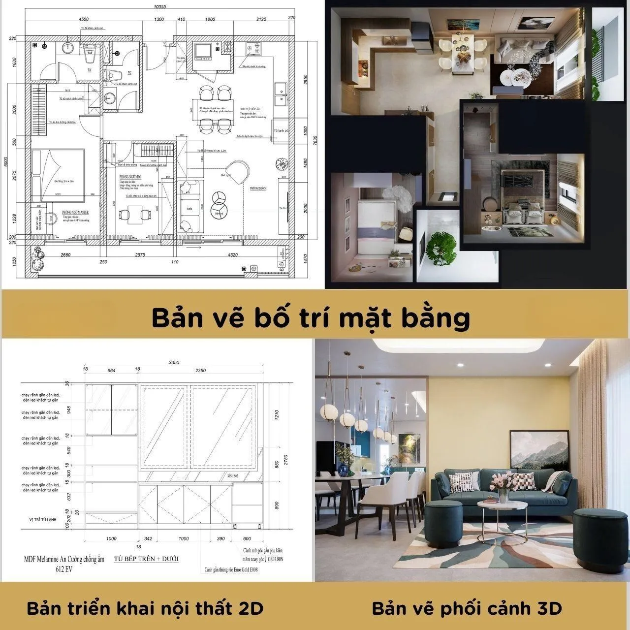 thiết kế nội thất trọn gói hải phòng