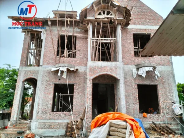 Thi công xây dựng phần thô nhà mái Thái