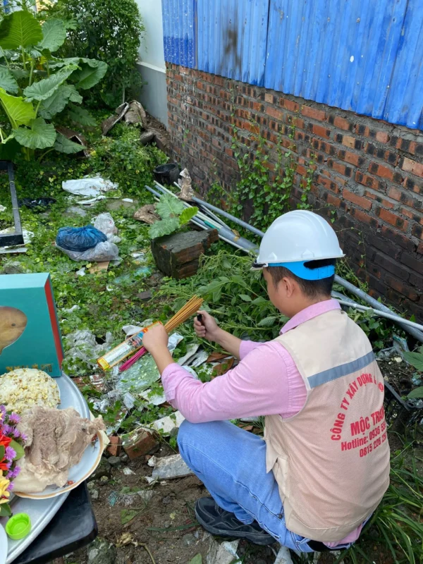 Động thổ nhà lô phố