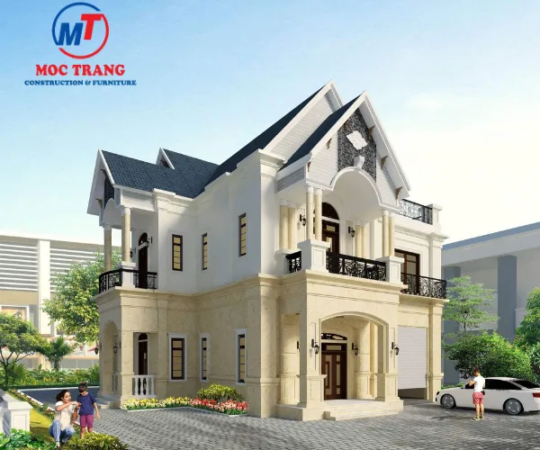 Phối cảnh nhà mái Thái