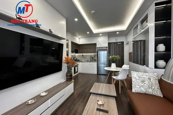 phòng khách hiện địa chung cư