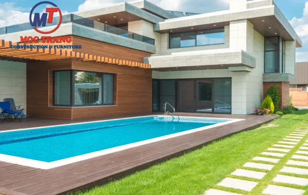 Nhà villa đẹp có bể bơi