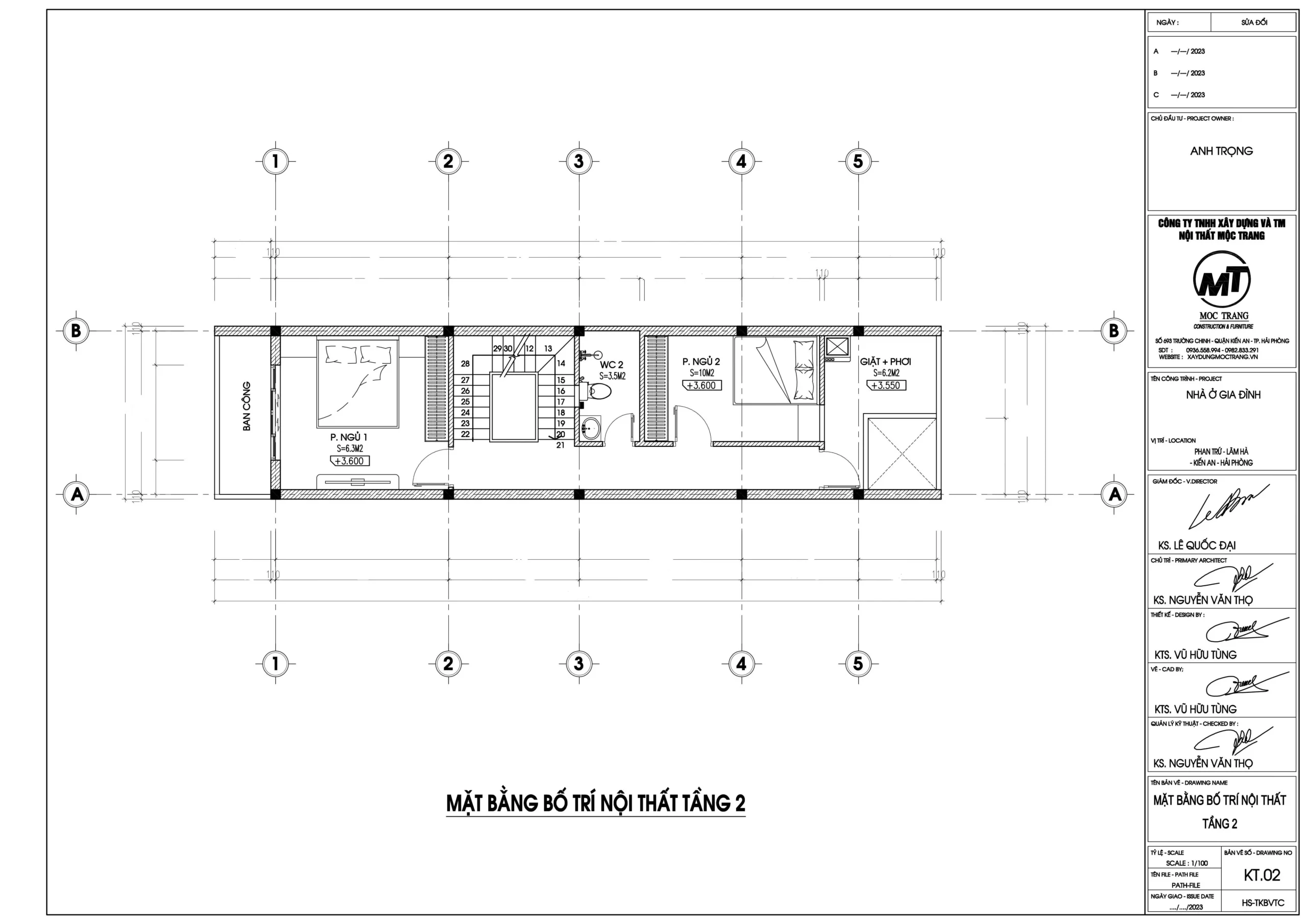 Công năng tầng 2 của nhà lô phố 3 tầng
