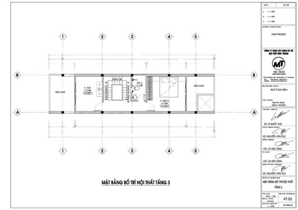 Công năng tầng 3 của nhà lô phố 3 tầng