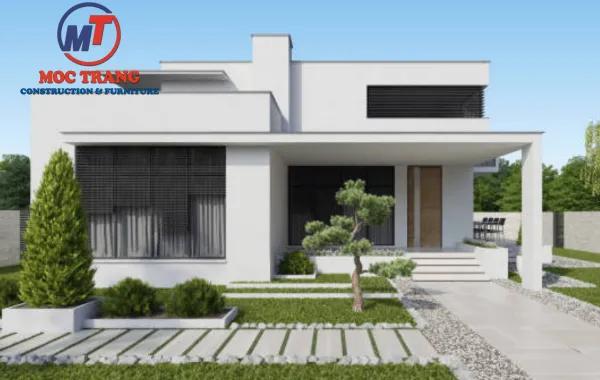 Thiết kế nhà 2 tầng phong cách hiện đại