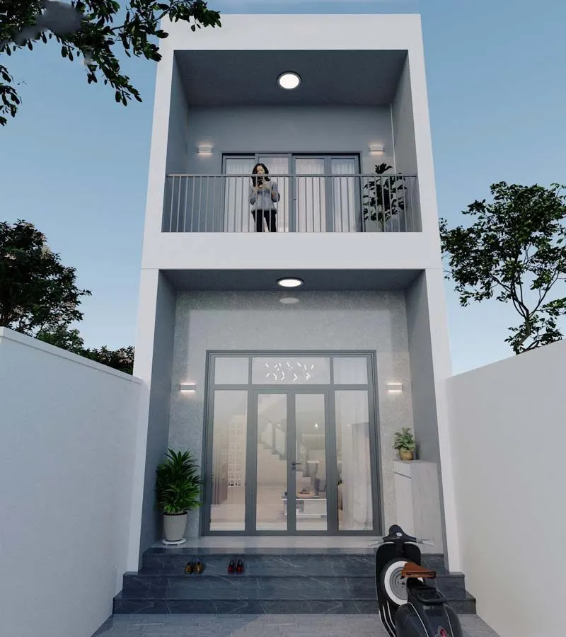 Thiết kế nhà 30m2 2 tầng