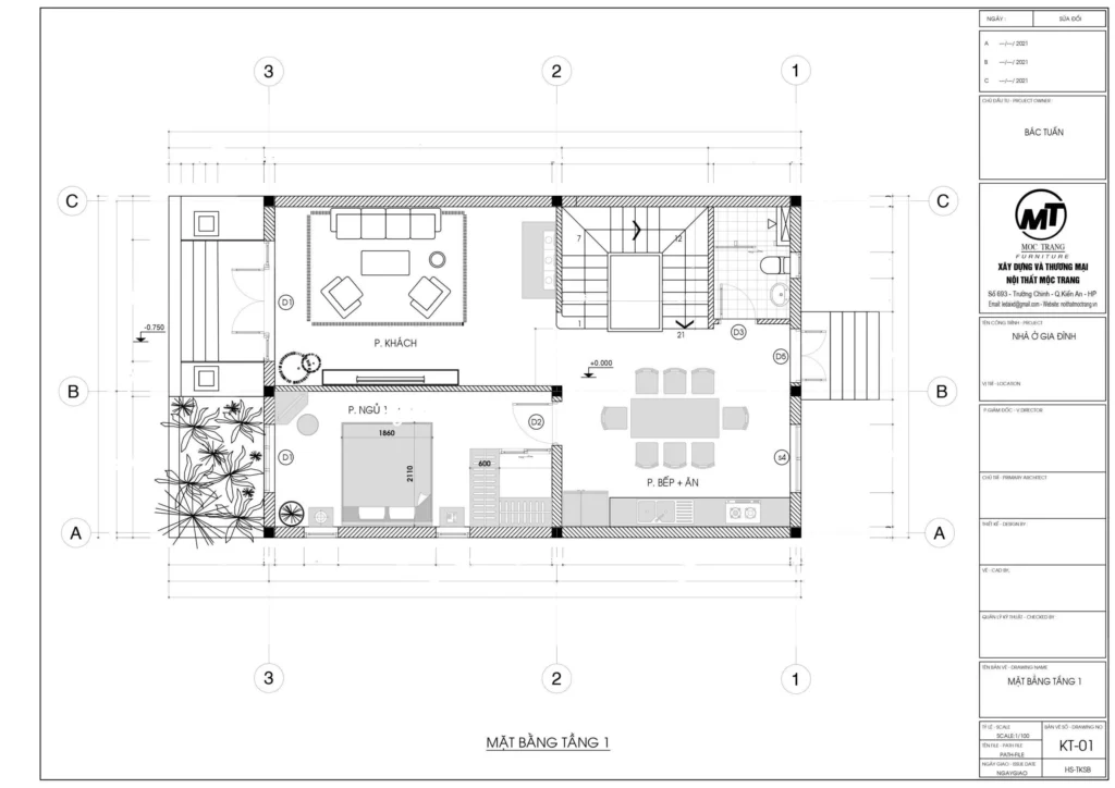 Bản vẽ công năng tầng 2 nhà mái Nhật 2 tầng diện tích 7×11.5m