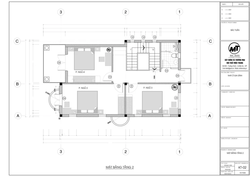 Bản vẽ công năng tầng 2 nhà mái Nhật 2 tầng