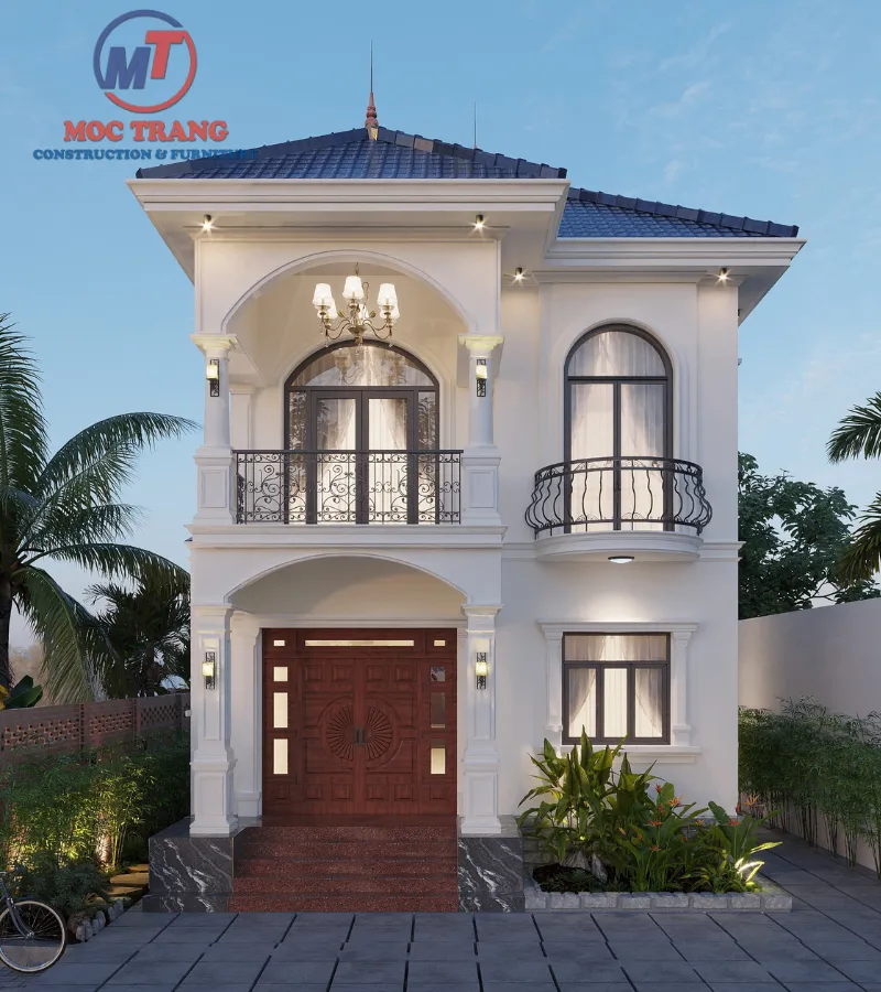 Nhà mái Nhật 2 tầng đẹp