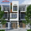 Thiết kế nhà lô phố 3 tầng