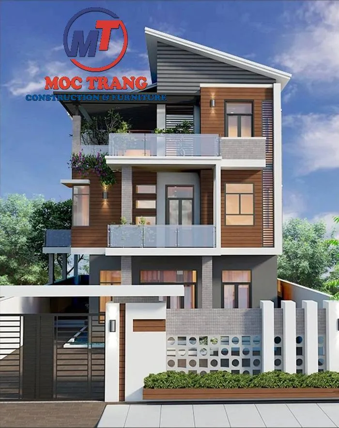 Mẫu thiết kế xây nhà trọn gói Mộc Trang