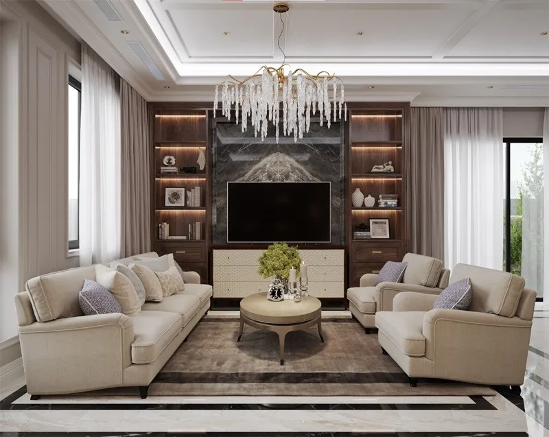 Biệt thự gỗ óc chó 3 tầng đầy đẳng cấp và hoàn hảo