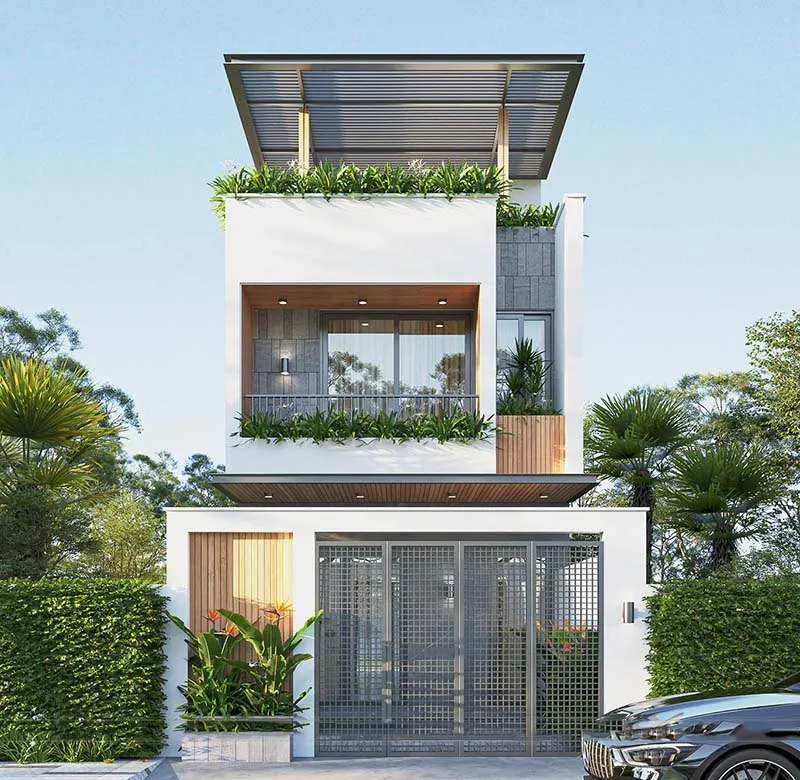 Mẫu nhà 1 trệt 1 lầu đẹp 4x20m chi phí 950 triệu