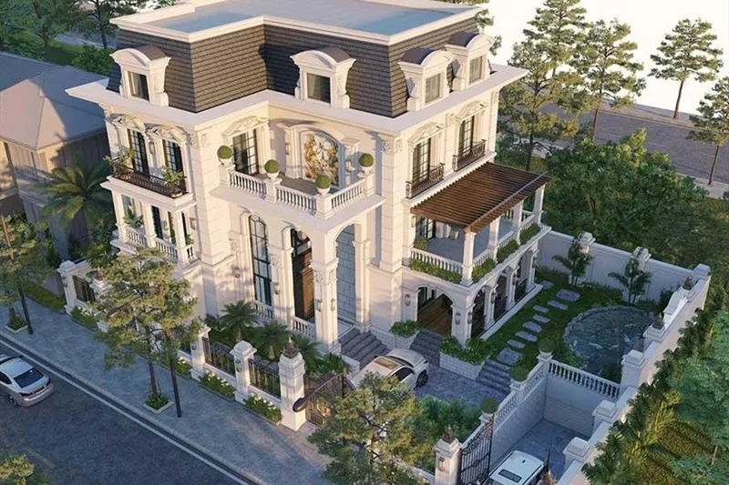 Đặc điểm nổi bật mẫu biệt thự 3 tầng tân cổ điển