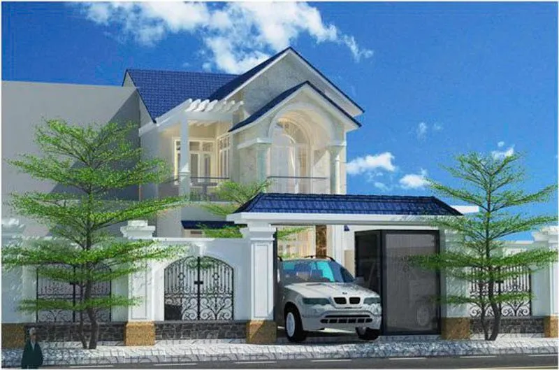 Thiết kế phong cách cổ điển cho mẫu nhà 80m2 2 tầng