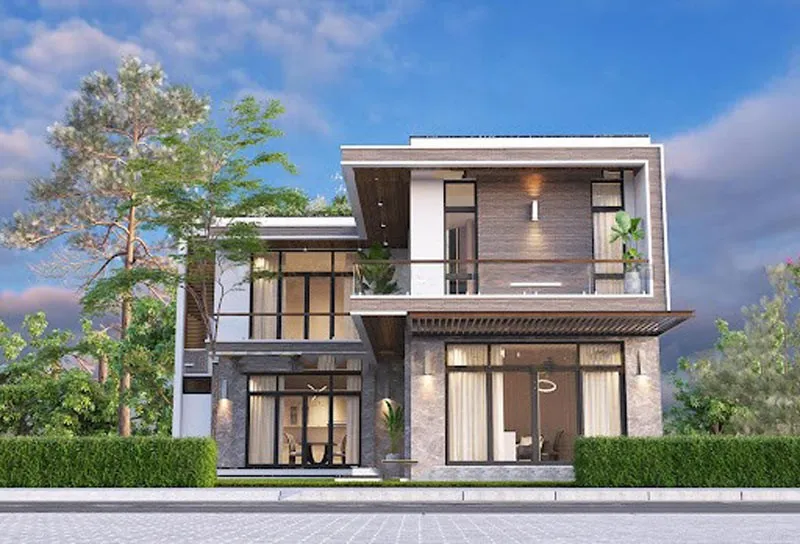 Ý tưởng xây nhà 1 tỷ chữ L giúp tối ưu diện tích
