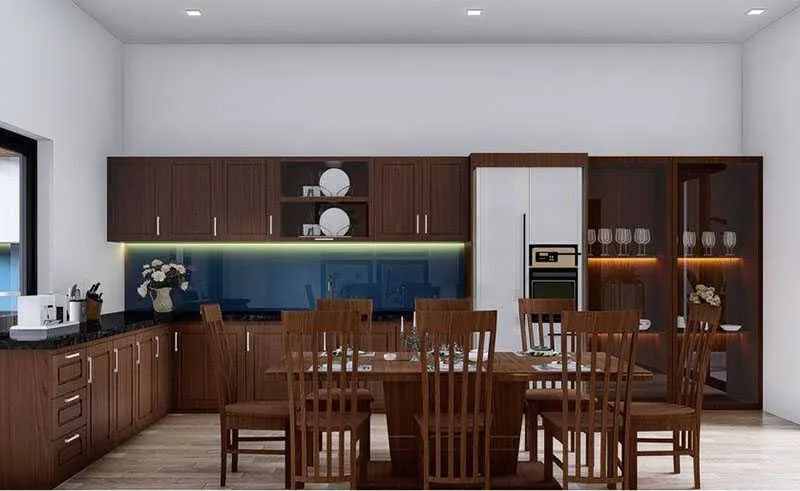 Phòng bếp rộng rãi và tiện nghi