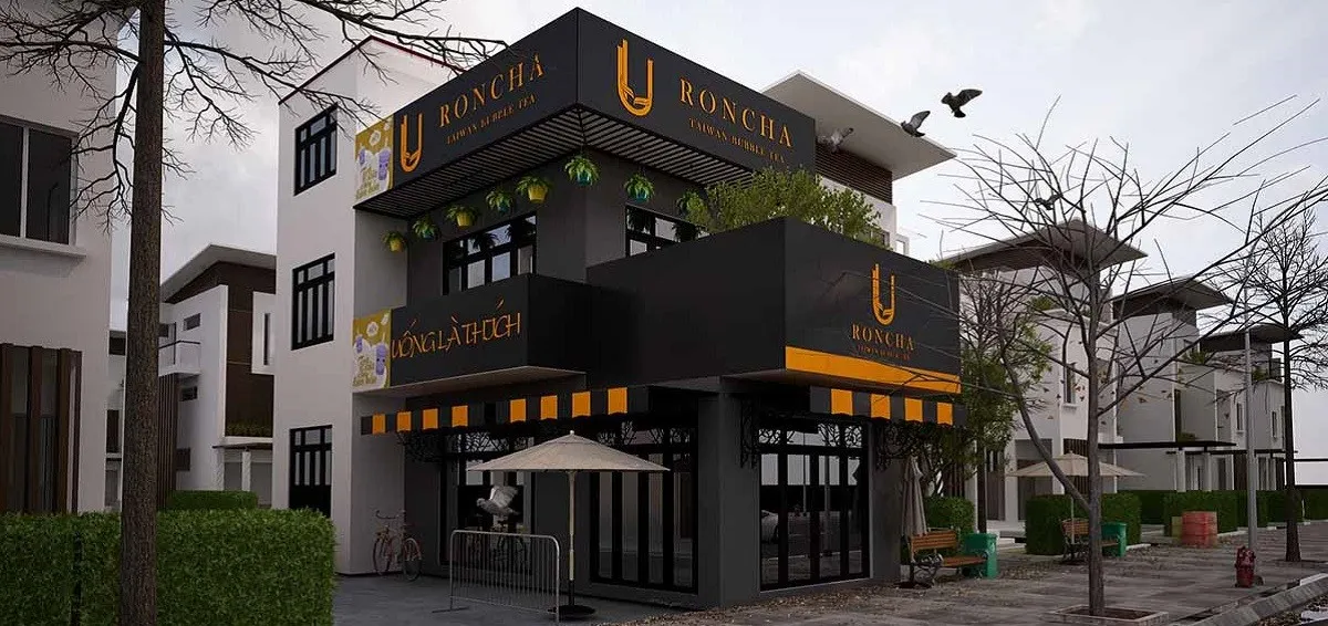 Thiết kế nhà 2 mặt tiền kết hợp kinh doanh cà phê