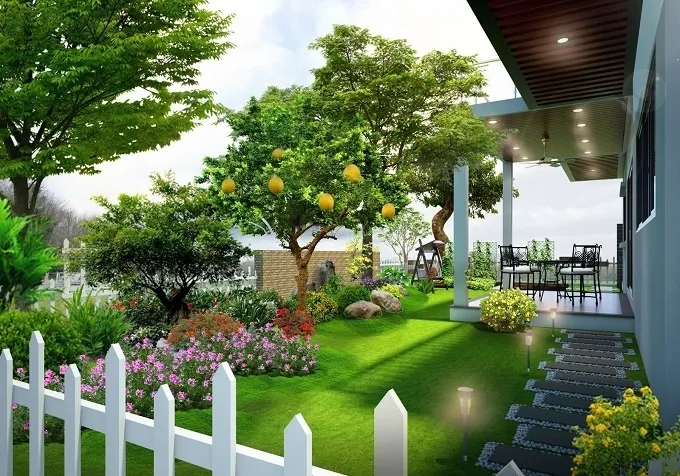 Đặc điểm nổi bật của mẫu thiết kế sân vườn đẹp đơn giản ở nông thôn