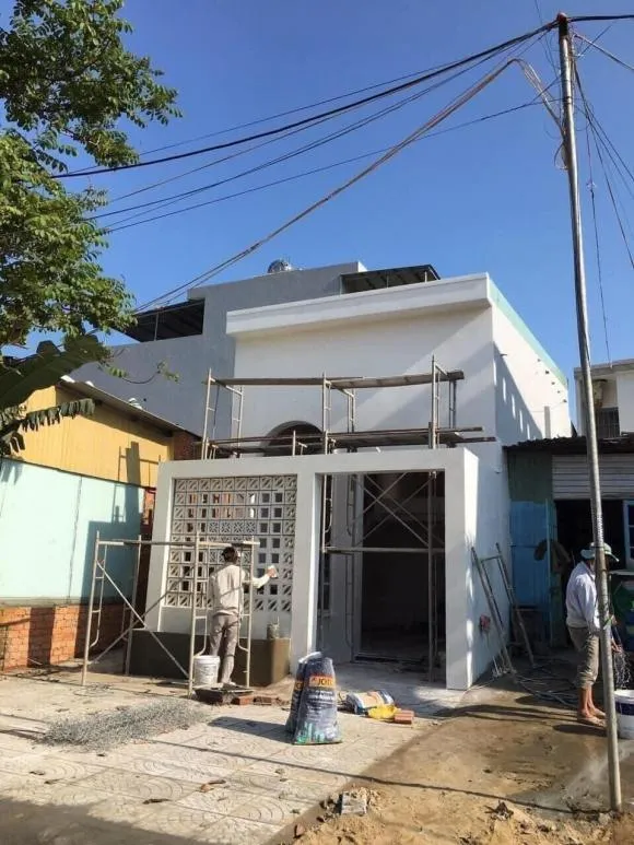 Cải tạo nhà cấp 4 lên 1 tầng với mái tôn