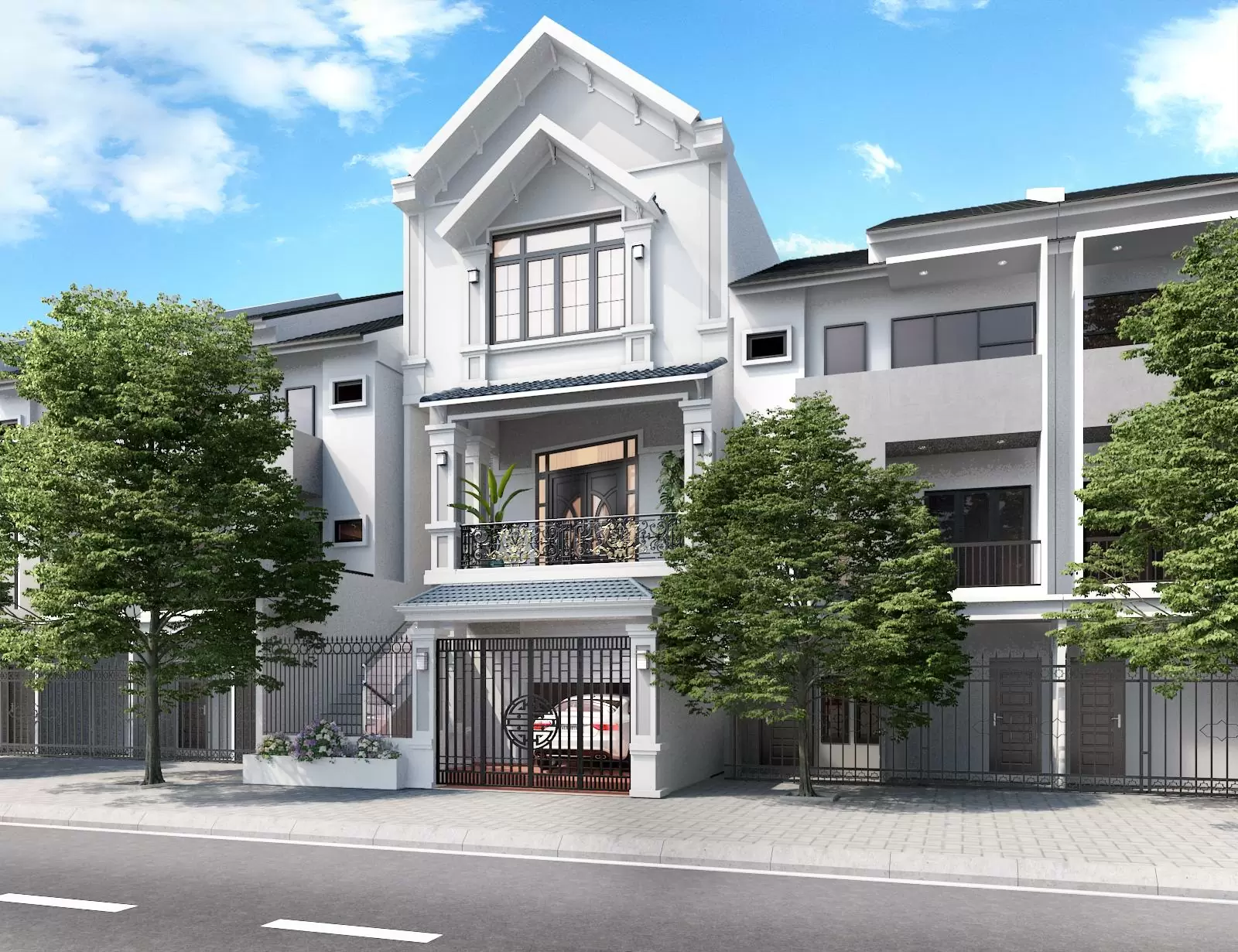 Mẫu thiết kế nhà phố 3 tầng mặt tiền 4m