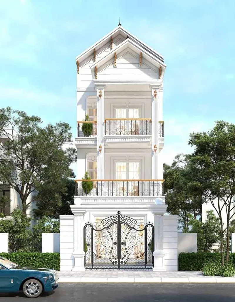 Mẫu thiết kế nhà ống 3 tầng mặt tiền 6m