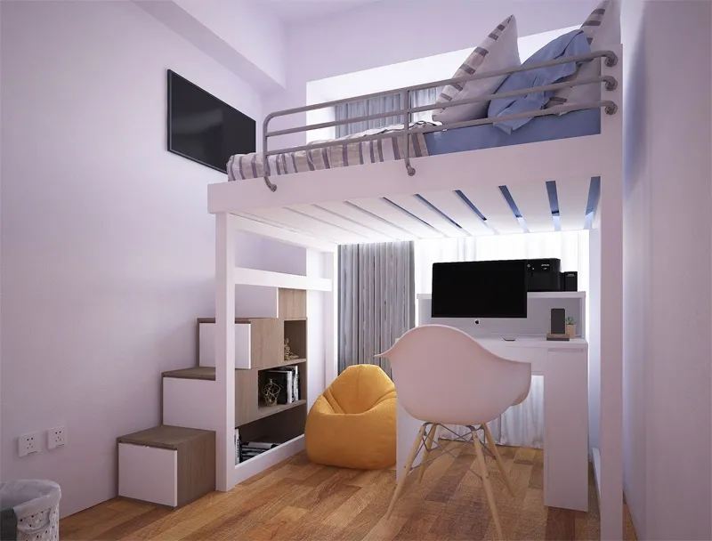 Thiết kế nhà trọ cao tầng phong cách tối giản