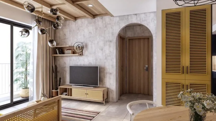 Mẫu thiết kế nội thất căn hộ 85m2 phong cách Scandinavian