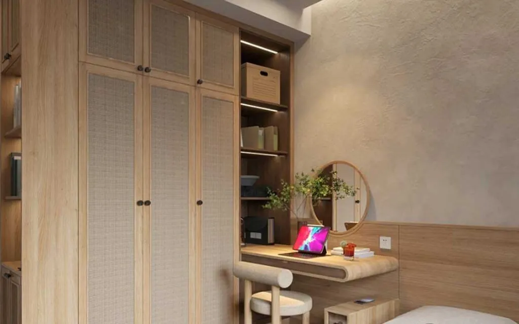 Mẫu thiết kế nội thất chung cư 60m2 phong cách Wabi Sabi