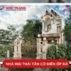 nhà mái Thái tân cổ điển ốp đá