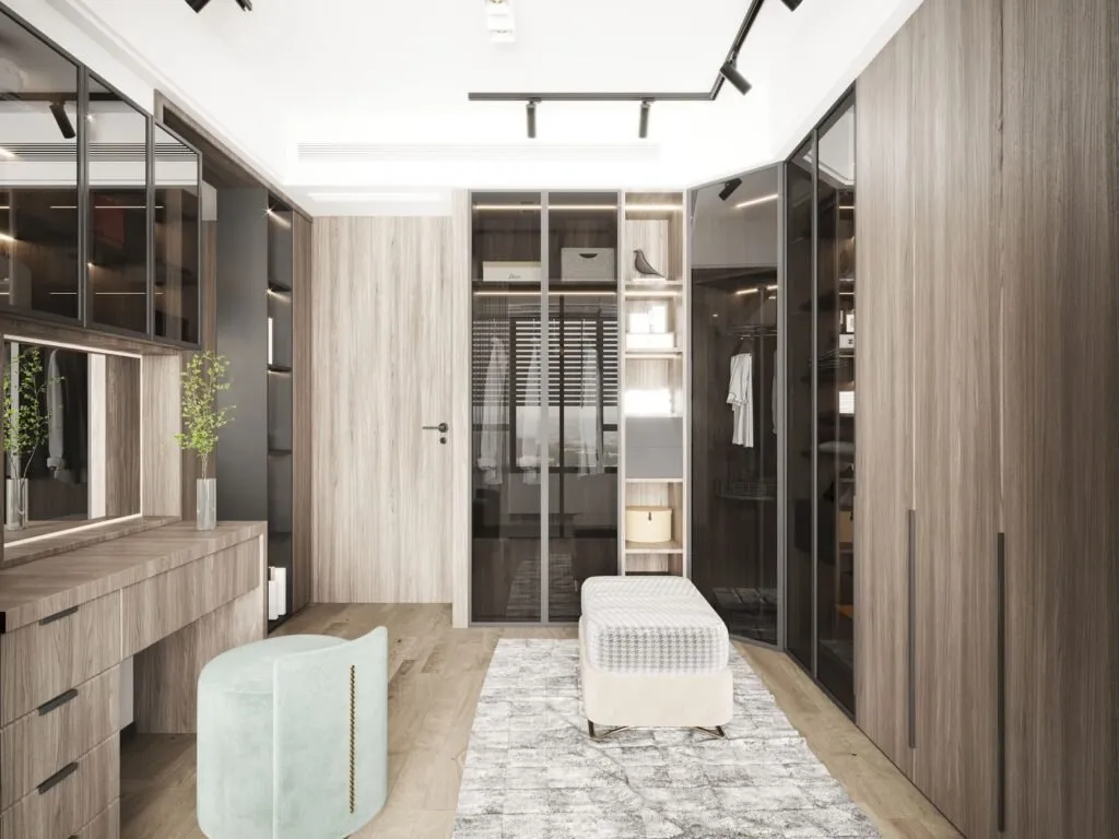 Mẫu thiết kế thi công nội thất với chất liệu gỗ chủ đạo