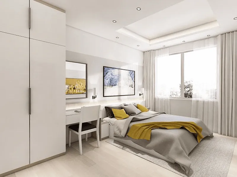 Mẫu thiết kế nội thất căn hộ 60m2 theo phong cách tối giản
