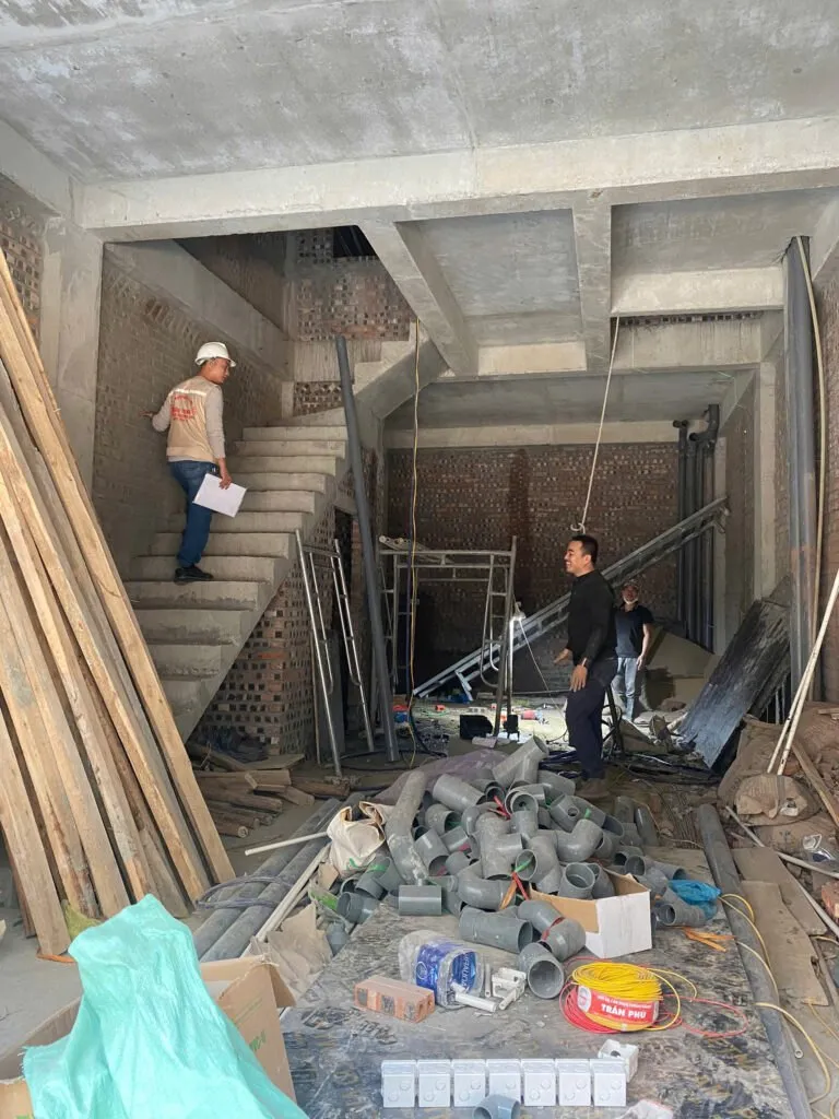 Thi công phần xây dựng cơ bản