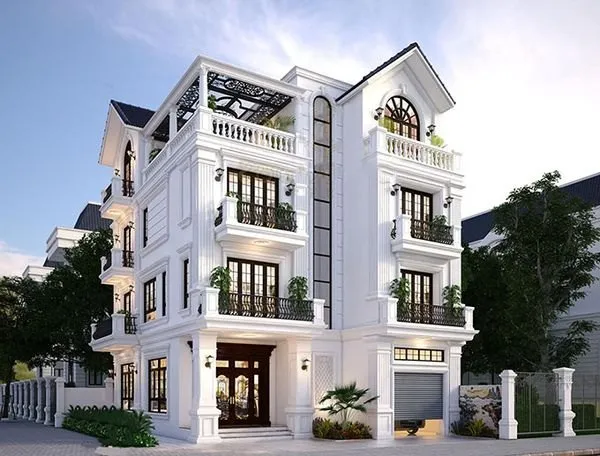 Biệt thự 4 tầng mái Thái – Sang trọng và phong thủy
